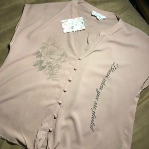 Bloom where you are planted button up
